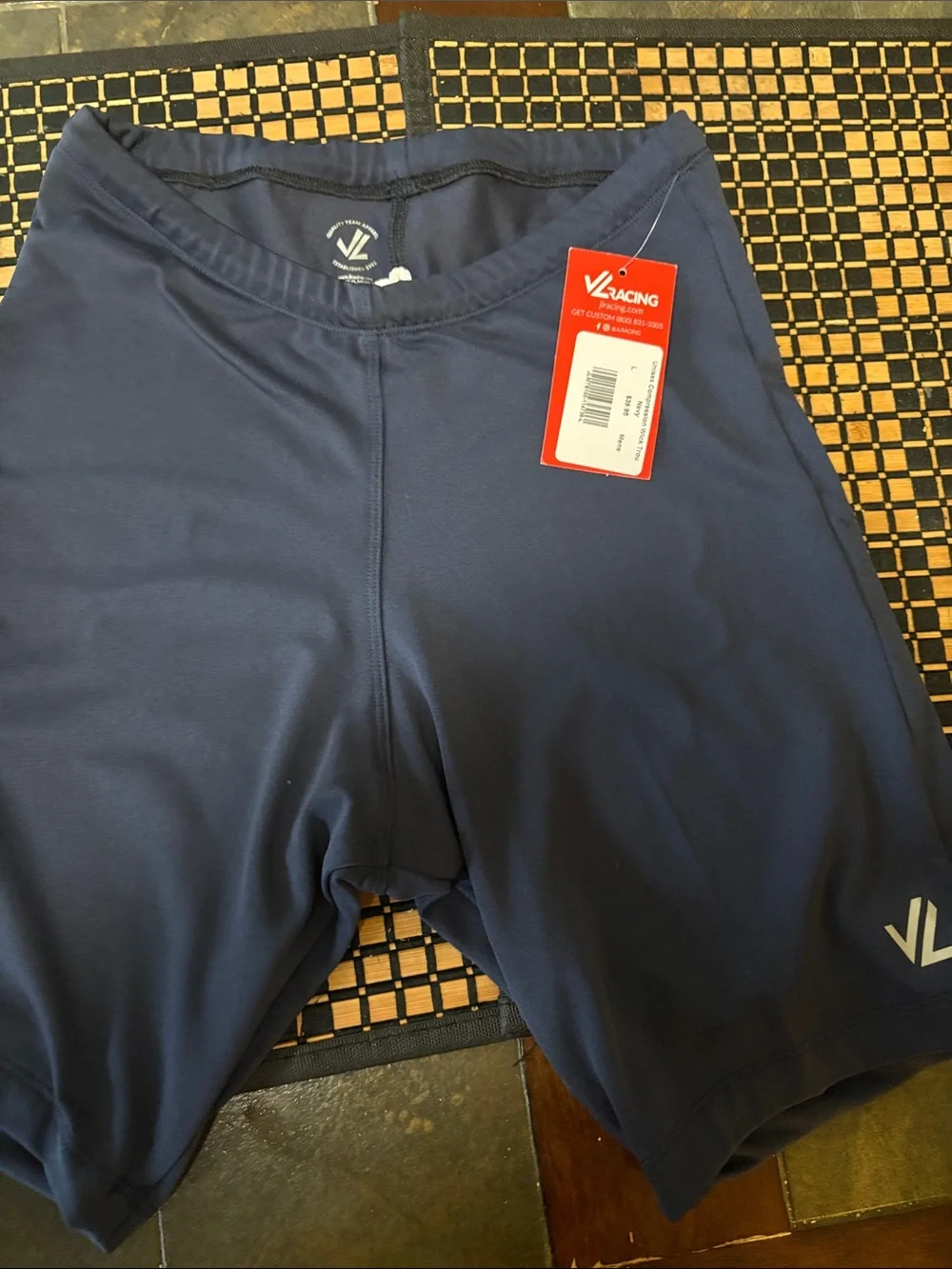 Men's Navy Compression Shorts